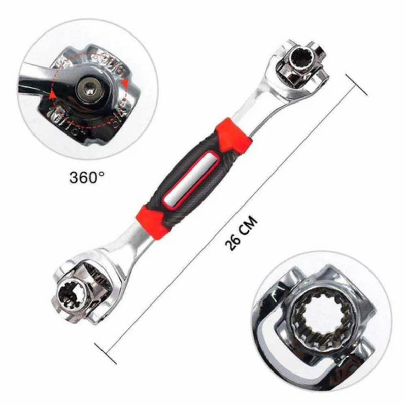 Chave Universal em Aço Carbono 48 em 1 - TorqueMax™