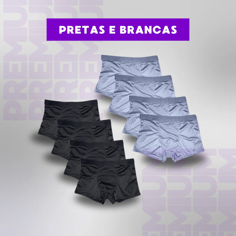 KIT Cuecas Fibra de Bambu® - [Compre 5 Leve 10]