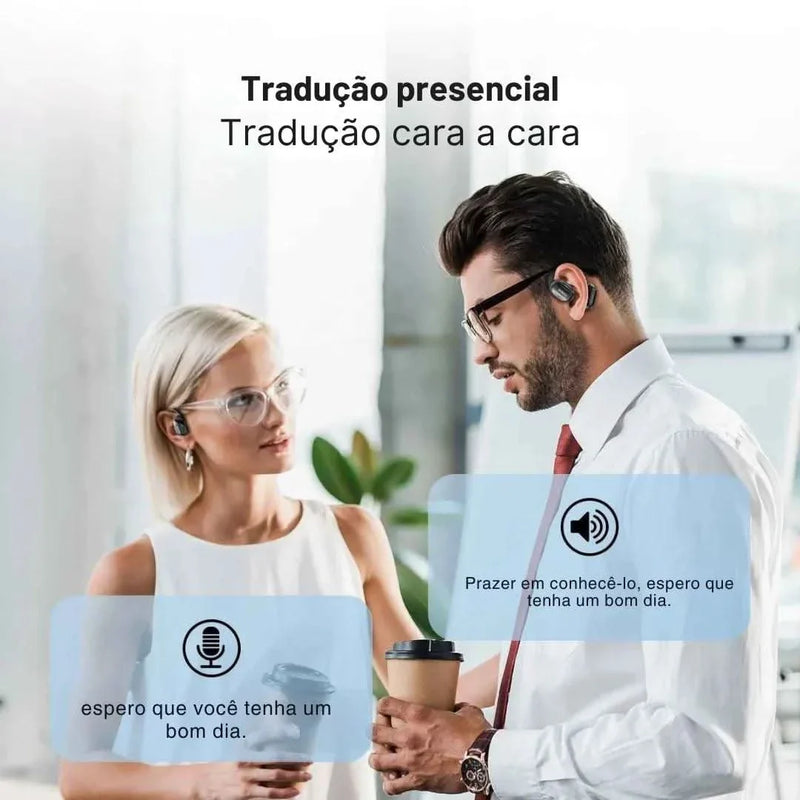 Fone Tradutor Bluetooth Miniso MS162 – Tradução em Tempo Real | Innova Fácil