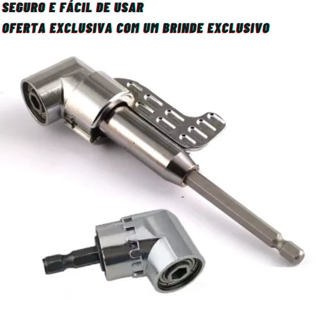 Power Drill Adaptador de Broca Angular 105°- Inteligente e Multifuncional [COMPRE 1 LEVE 2]
