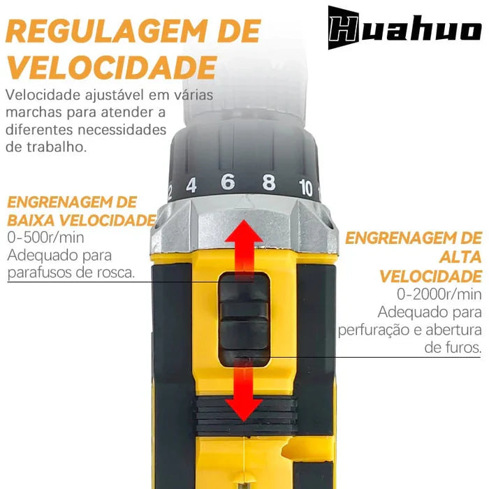 Parafusadeira/Furadeira 26V com Maleta