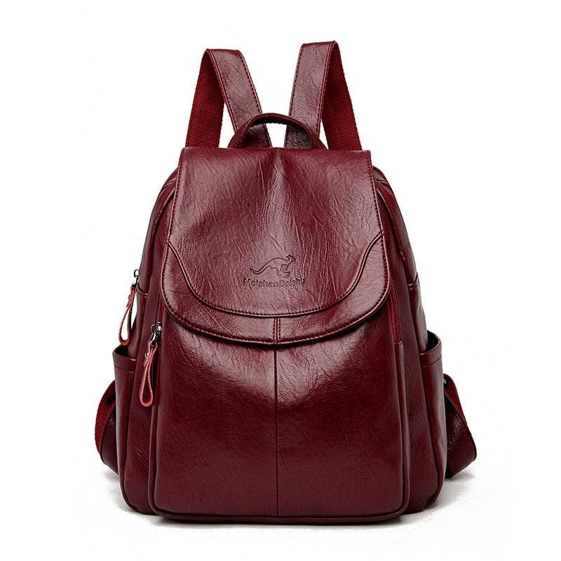 Mochila em Couro Vintage Genuino - Aussie