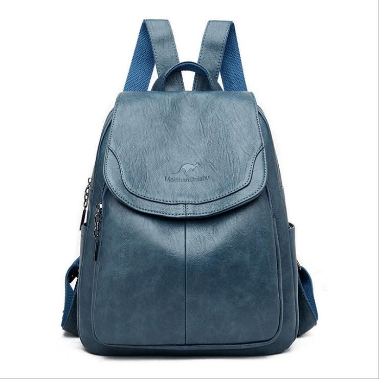 Mochila em Couro Vintage Genuino - Aussie