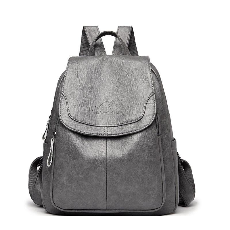 Mochila em Couro Vintage Genuino - Aussie